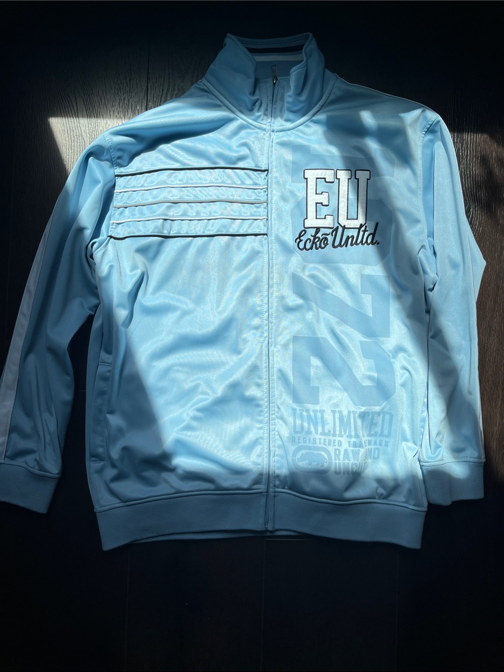 Ecko Unlimited Kids Light Blue Puffer Track Jacket
